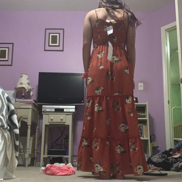 Burnt Orange Maxi Dress - Picture 5 of 5